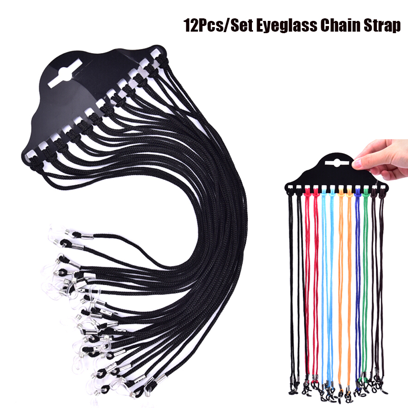 Sunglass Retainer Cord - Lot de 12/24/36 Cordons Multicolores pour