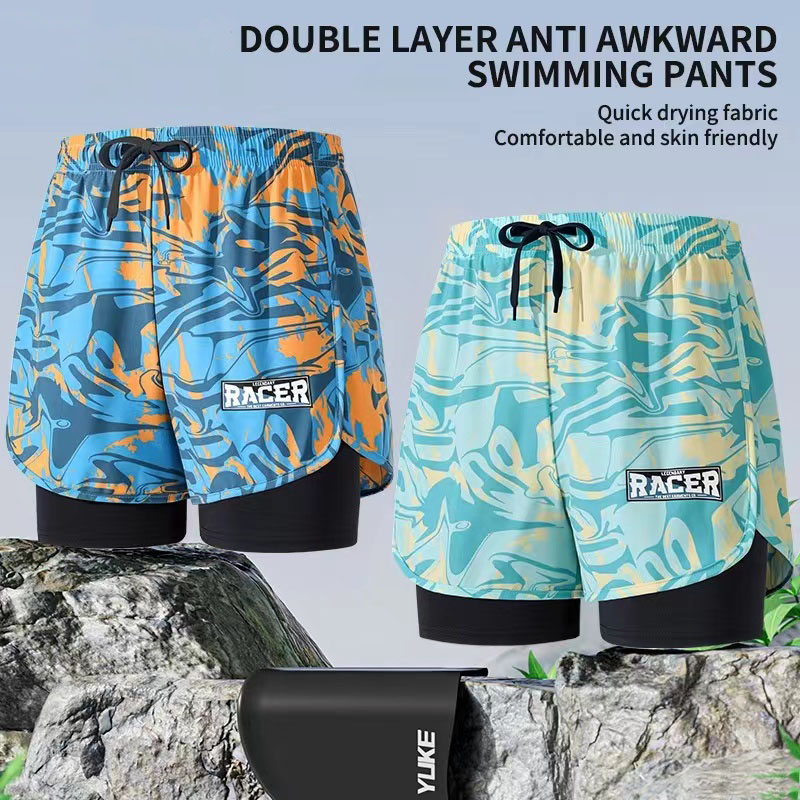 Swim Trunk Quick Dry - Maillot de bain Double couche pour