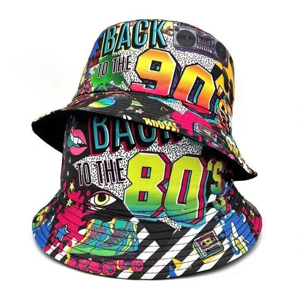 Packable Hat Nylon - Chapeau Bob Rétro Années 80-90 Vintage