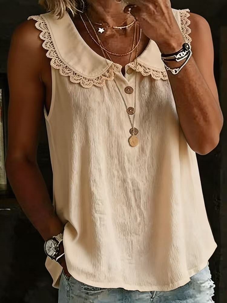 Nouvelle Blouse d'été sans man - Shirt Camp Collar avis et prix