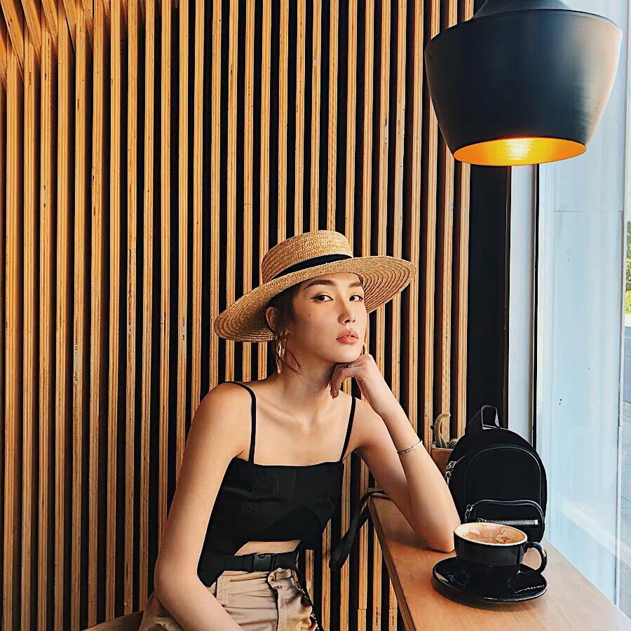 Chapeau de paille Boater éléga - Bucket Hat Straw avis et prix