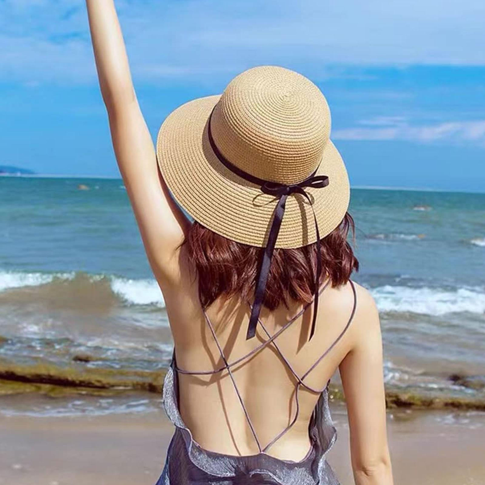 Chapeau de paille à large bord - Bucket Hat Straw avis et prix